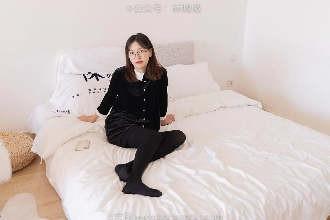 [BoBoSocks袜啵啵]NO.053 小甜豆-皮鞋、厚黑丝、黑色蕾丝船袜 [143P]插图7